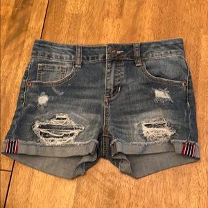 Ripped Jean Shorts